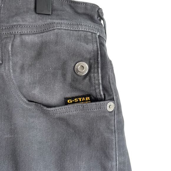 G Star Mens Jeans 32X30 G raw G Bleid Black Distressed Slim Workwear 90s - Picture 10 of 16